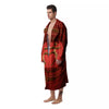 Symbol Muladhara Chakra Print Men's Robe-grizzshop