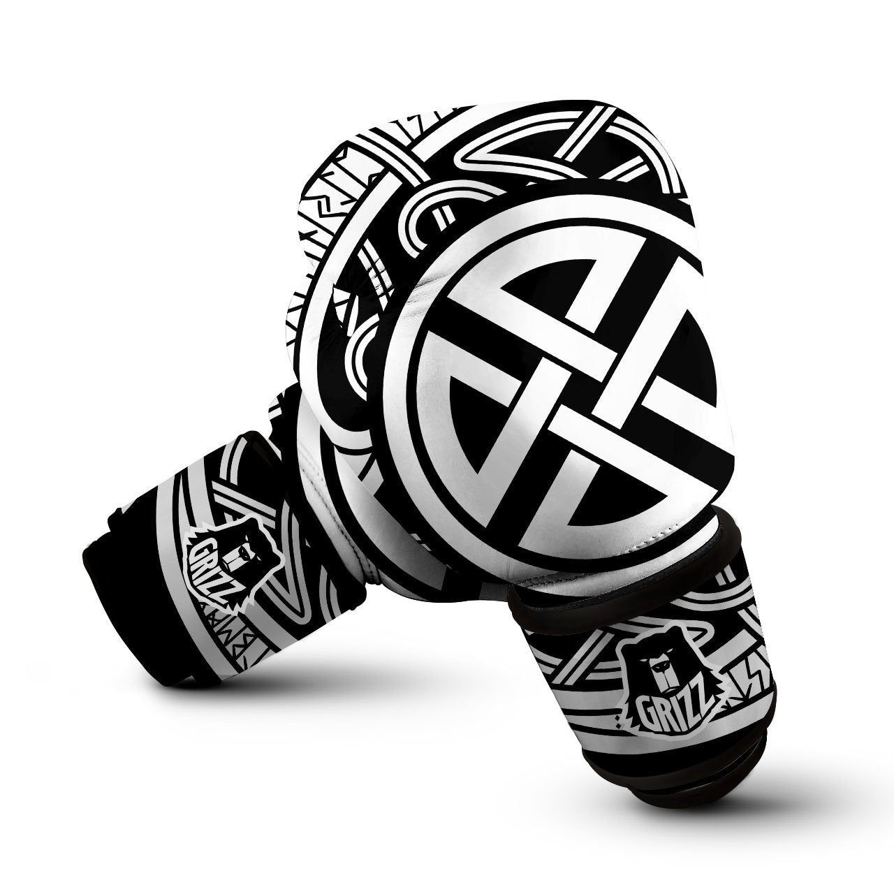 Symbol Viking Norse Runes Print Boxing Gloves-grizzshop