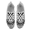 Symbol Viking Norse Runes Print White Athletic Shoes-grizzshop