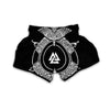 Symbol Viking Valknut Print Muay Thai Boxing Shorts-grizzshop