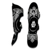 Symbol Viking Valknut Print Muay Thai Shin Guards-grizzshop