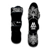 Symbol Viking Valknut Print Muay Thai Shin Guards-grizzshop