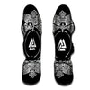 Symbol Viking Valknut Print Muay Thai Shin Guards-grizzshop