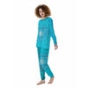 Symbol Vishuddha Chakra Print Women's Pajamas-grizzshop