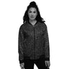 Symbols Constellation Print Pattern Women's Bomber Jacket-grizzshop