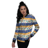 Symbols Egyptian Print Pattern Women's Bomber Jacket-grizzshop