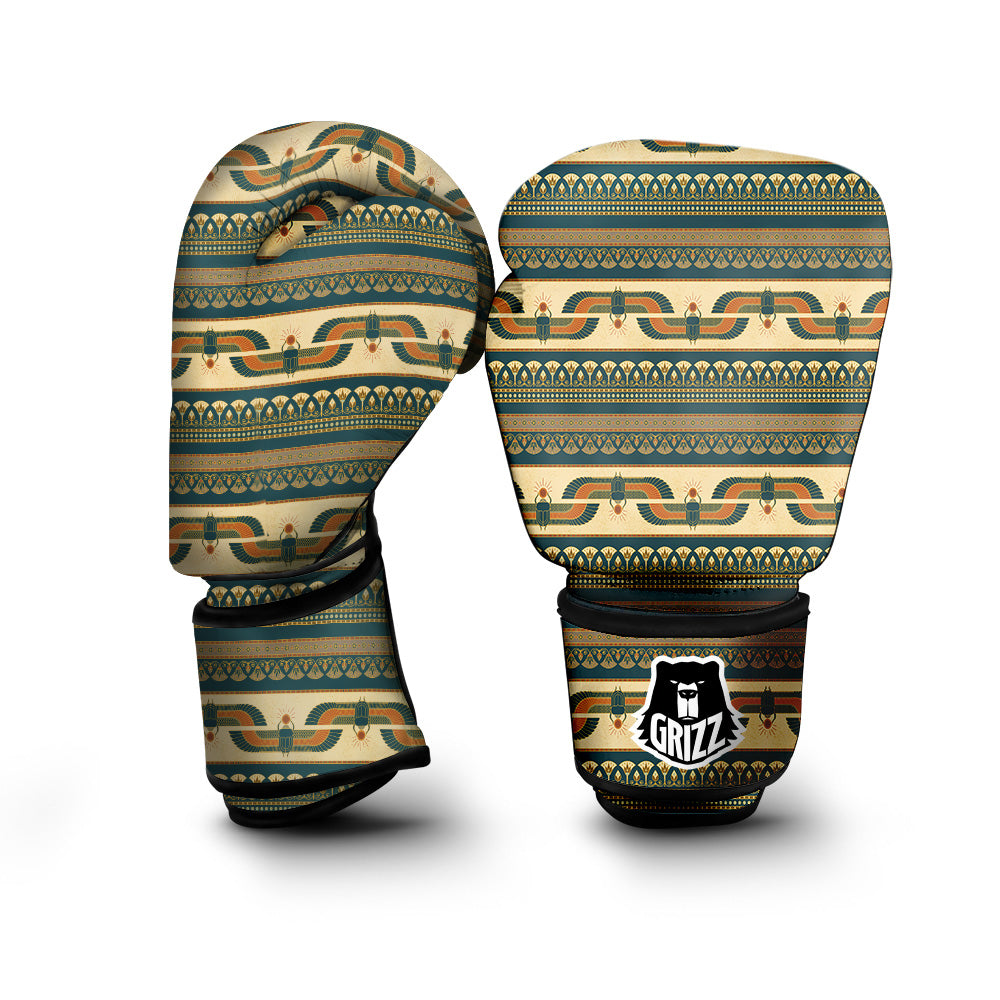 Symbols Of Ancient Egypt Print Pattern Boxing Gloves-grizzshop
