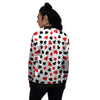 Symbols Playing Card Print Pattern Women's Bomber Jacket-grizzshop