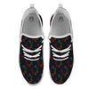 Symbols Seven Chakra Print Pattern White Athletic Shoes-grizzshop