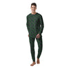 T-Rex Dinosaur Cute Green Print Pattern Men's Pajamas-grizzshop