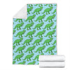 T rex Dinosaur Pattern Print Blanket-grizzshop