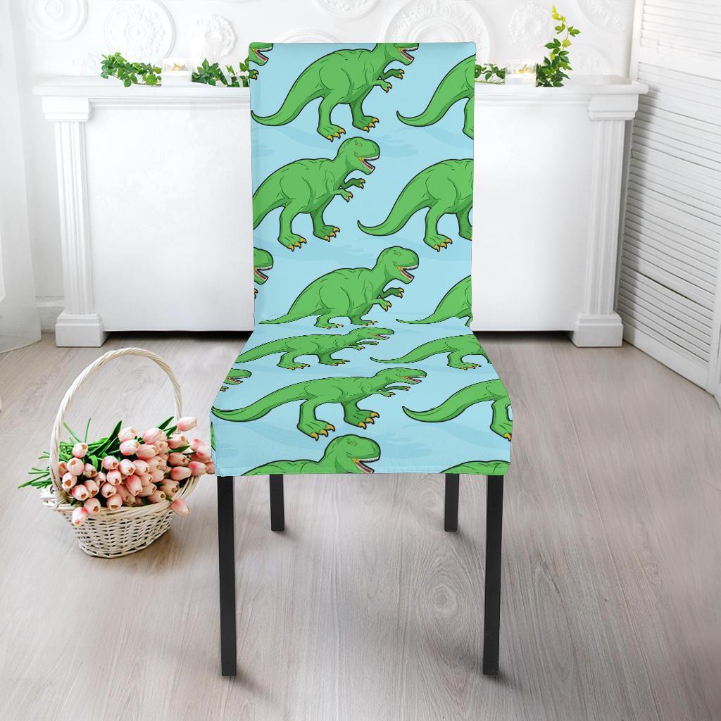 T rex Dinosaur Pattern Print Chair Cover-grizzshop