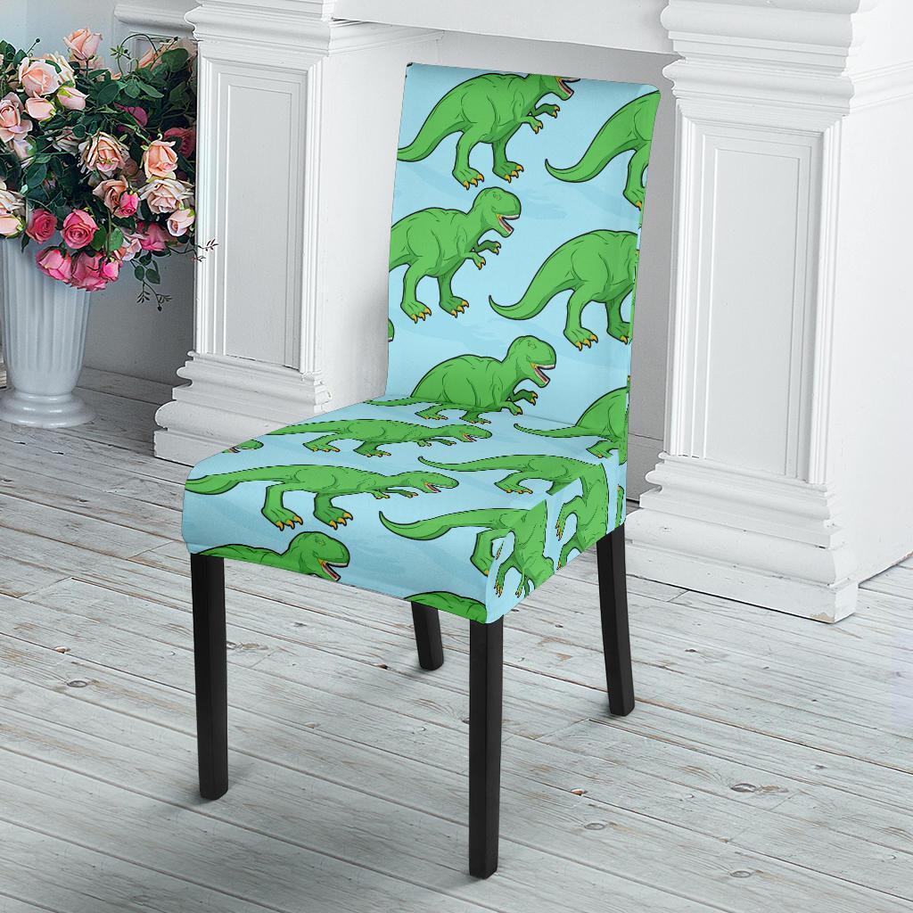 T rex Dinosaur Pattern Print Chair Cover-grizzshop