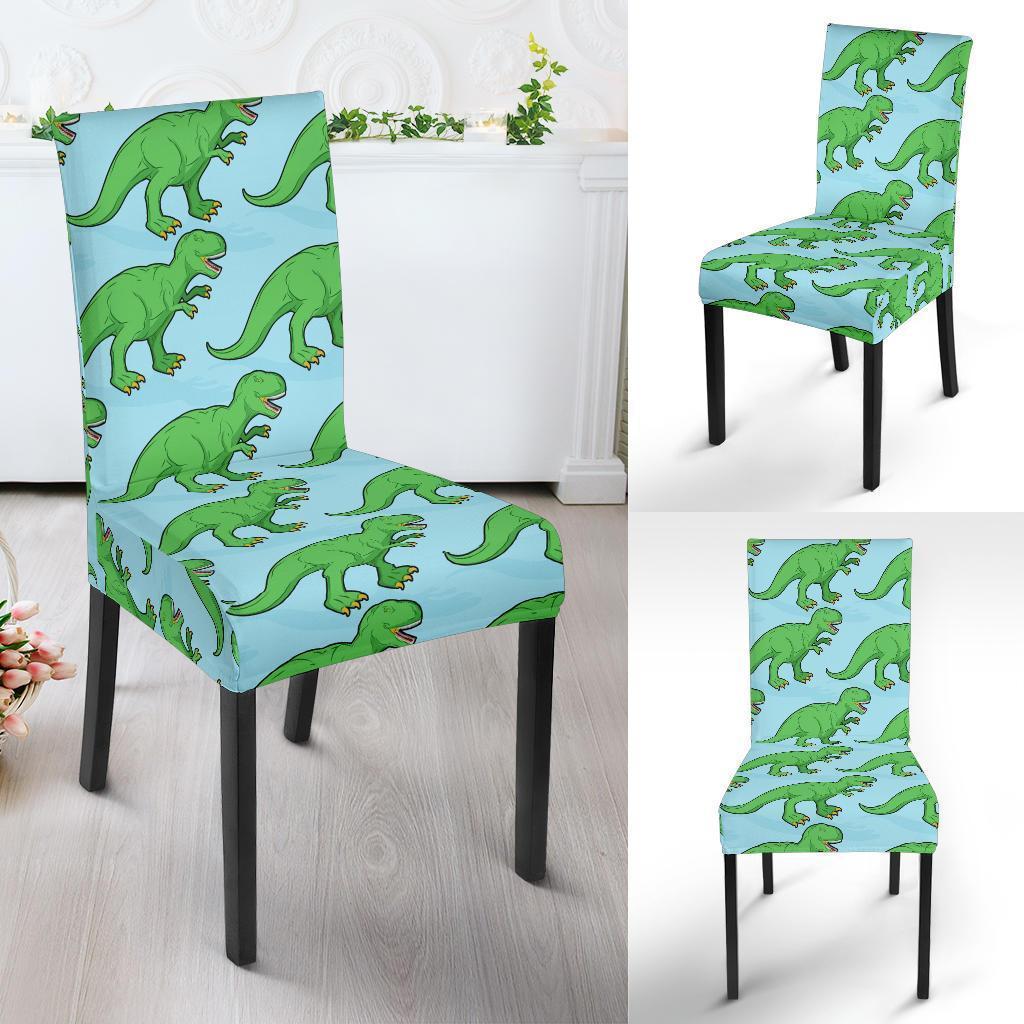 T rex Dinosaur Pattern Print Chair Cover-grizzshop