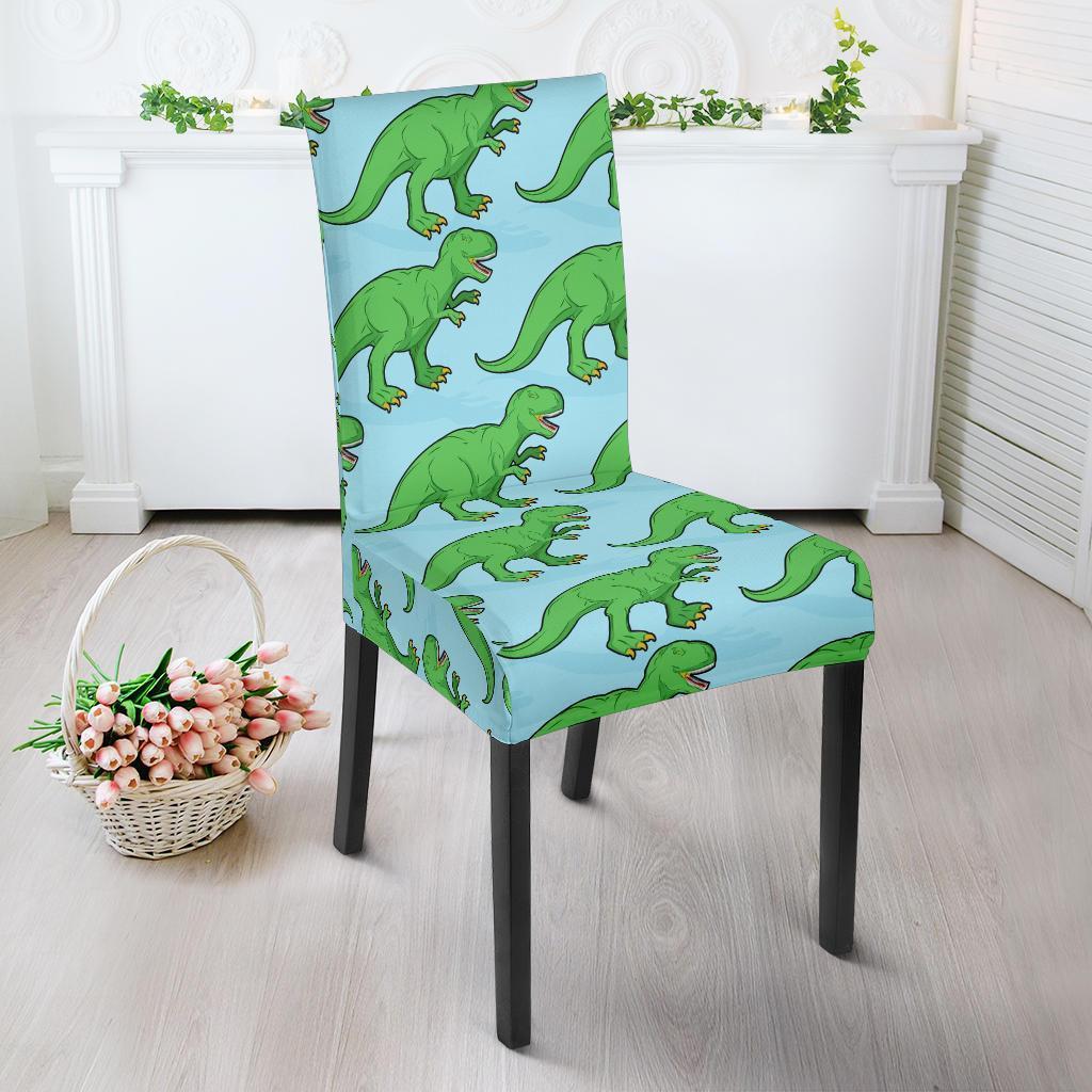 T rex Dinosaur Pattern Print Chair Cover-grizzshop