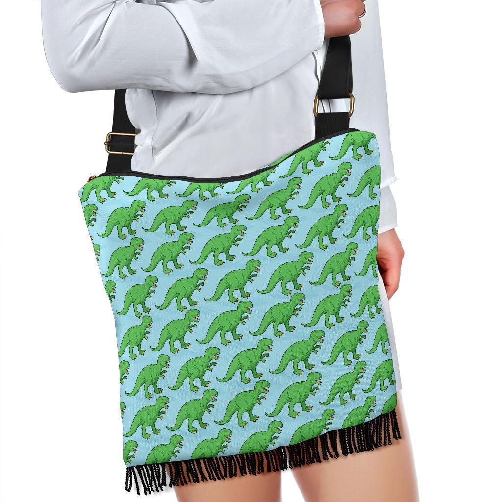 T rex Dinosaur Pattern Print Crossbody Bags-grizzshop