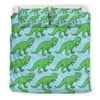 T rex Dinosaur Pattern Print Duvet Cover Bedding Set-grizzshop