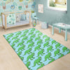 T rex Dinosaur Pattern Print Floor Mat-grizzshop