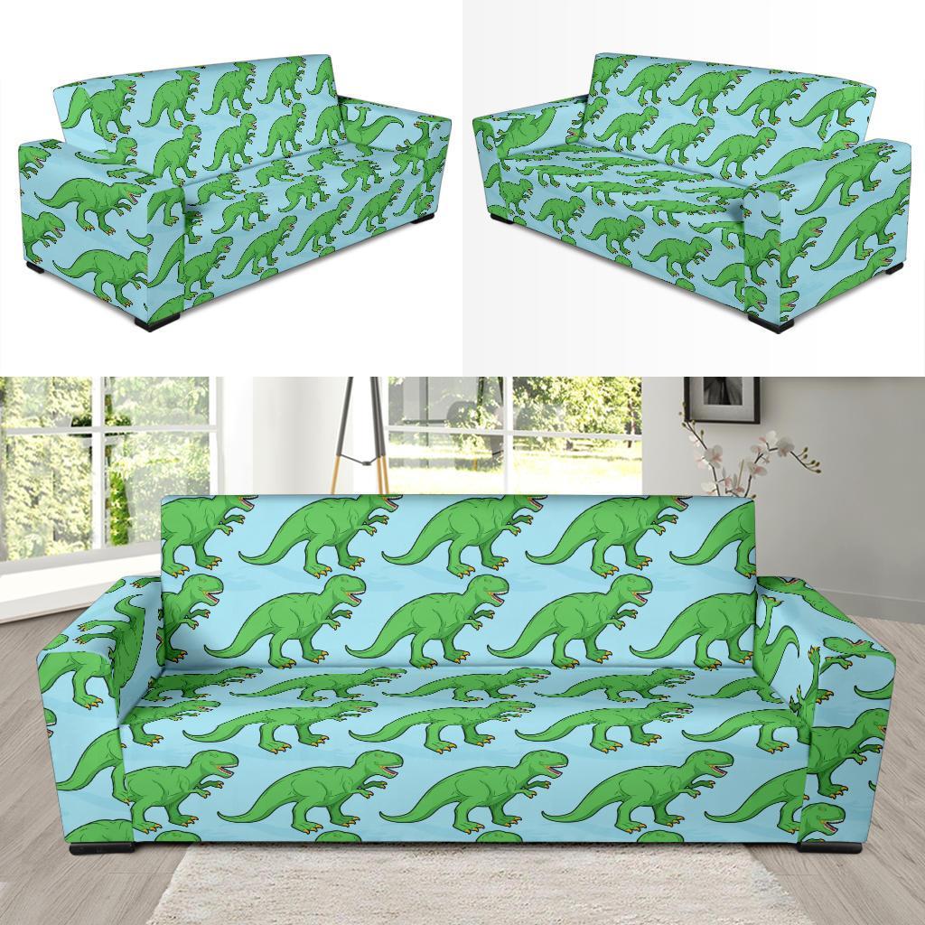 T rex Dinosaur Pattern Print Sofa Covers-grizzshop