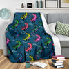 T rex Dinosaur Print Pattern Blanket-grizzshop