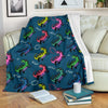 T rex Dinosaur Print Pattern Blanket-grizzshop