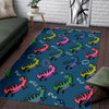 T rex Dinosaur Print Pattern Floor Mat-grizzshop