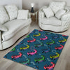 T rex Dinosaur Print Pattern Floor Mat-grizzshop