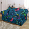 T rex Dinosaur Print Pattern Loveseat Cover-grizzshop