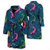 T rex Dinosaur Print Pattern Men Long Robe-grizzshop