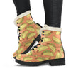 Taco Pattern Print Comfy Winter Boots-grizzshop