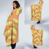 Taco Pattern Print Hooded Blanket-grizzshop