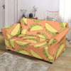 Taco Pattern Print Loveseat Cover-grizzshop