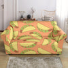 Taco Pattern Print Loveseat Cover-grizzshop