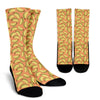 Taco Pattern Print Unisex Crew Socks-grizzshop