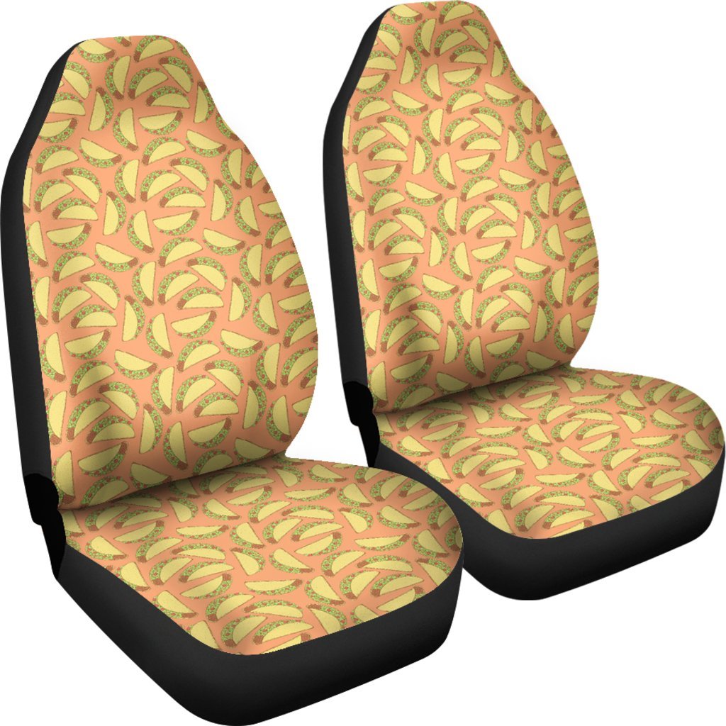 Taco Pattern Print Universal Fit Car Seat Cover-grizzshop