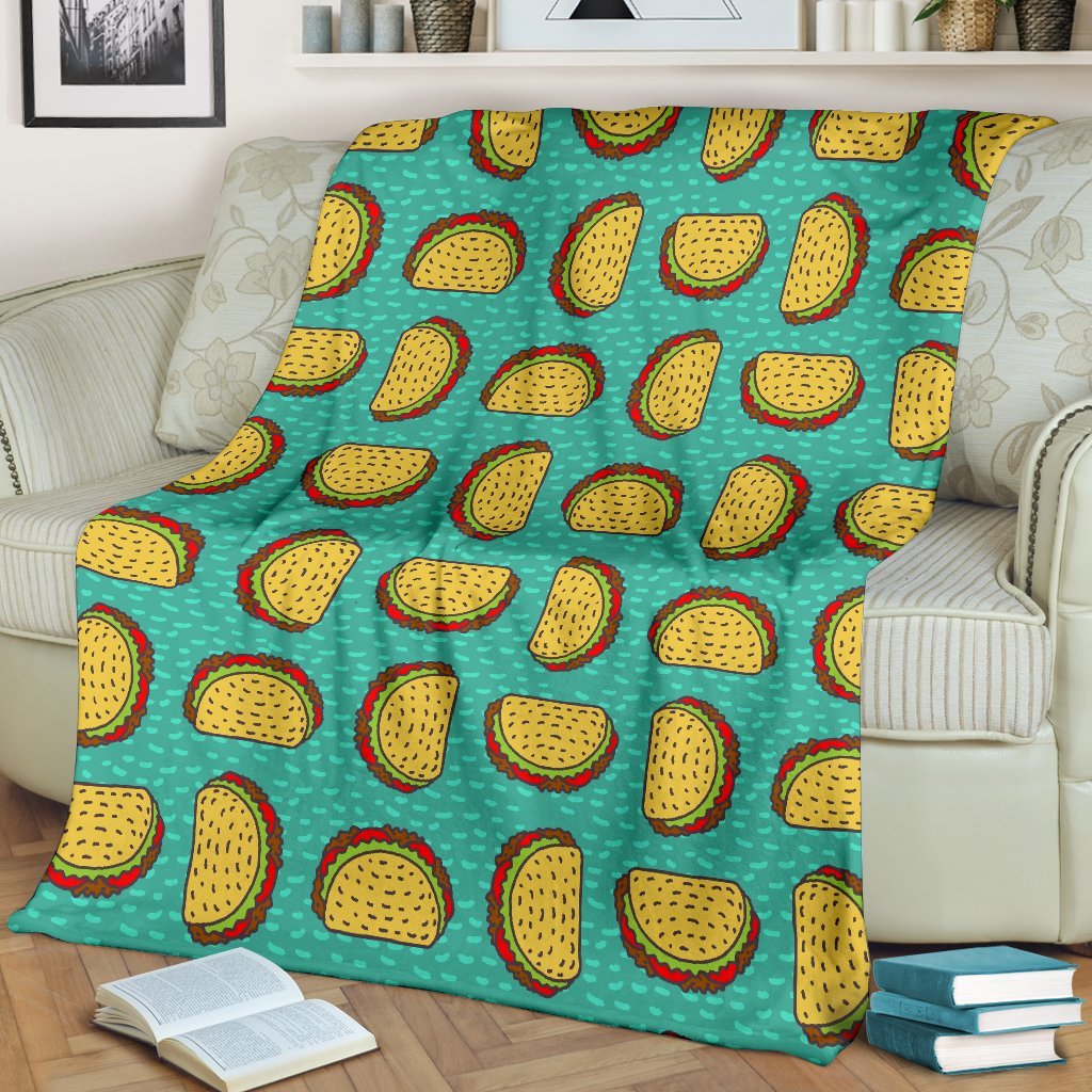 Taco Print Pattern Blanket-grizzshop