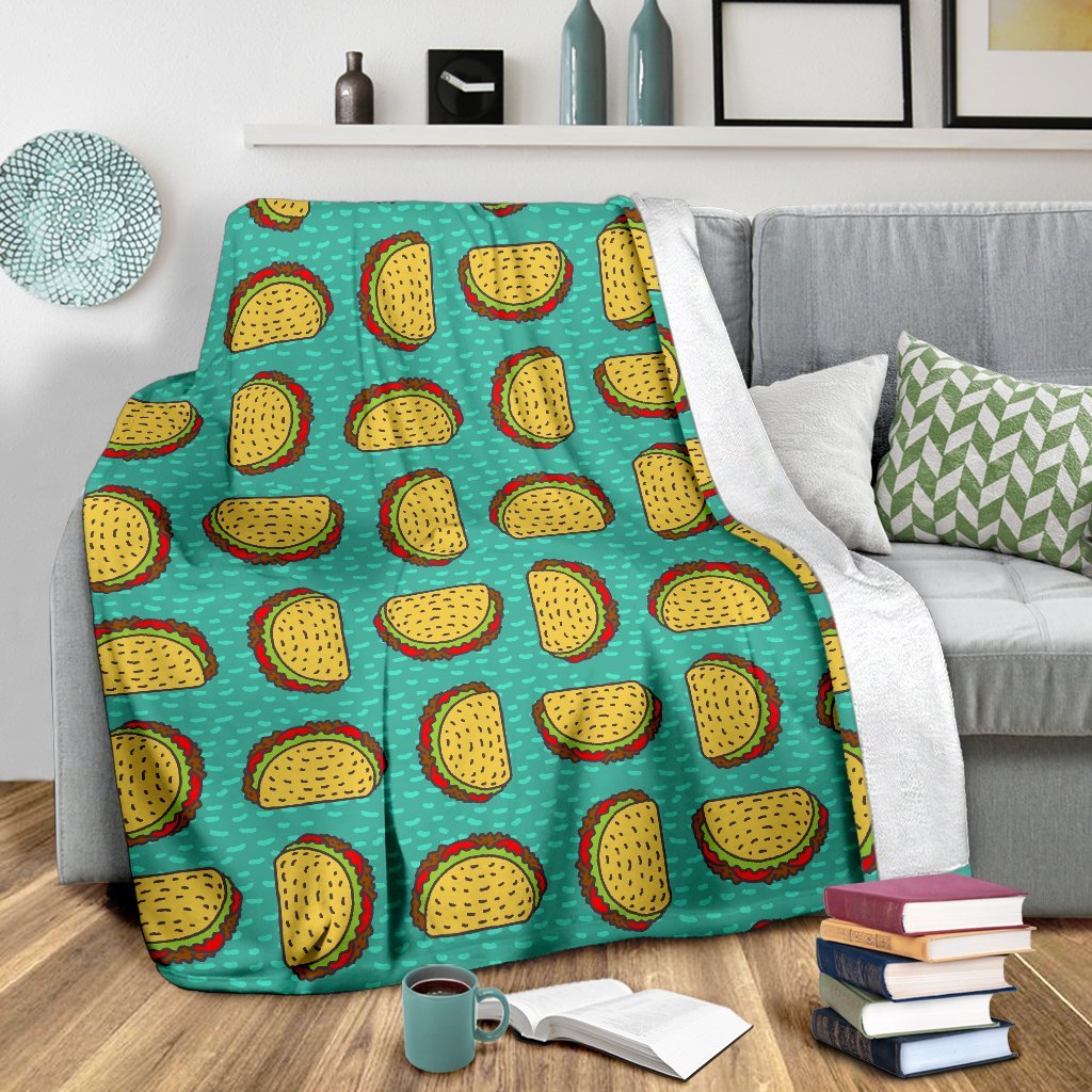 Taco Print Pattern Blanket-grizzshop