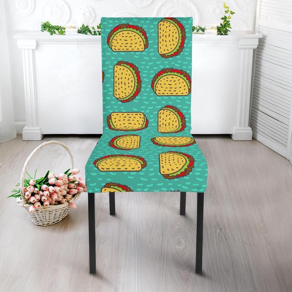 Taco Print Pattern Chair Cover-grizzshop