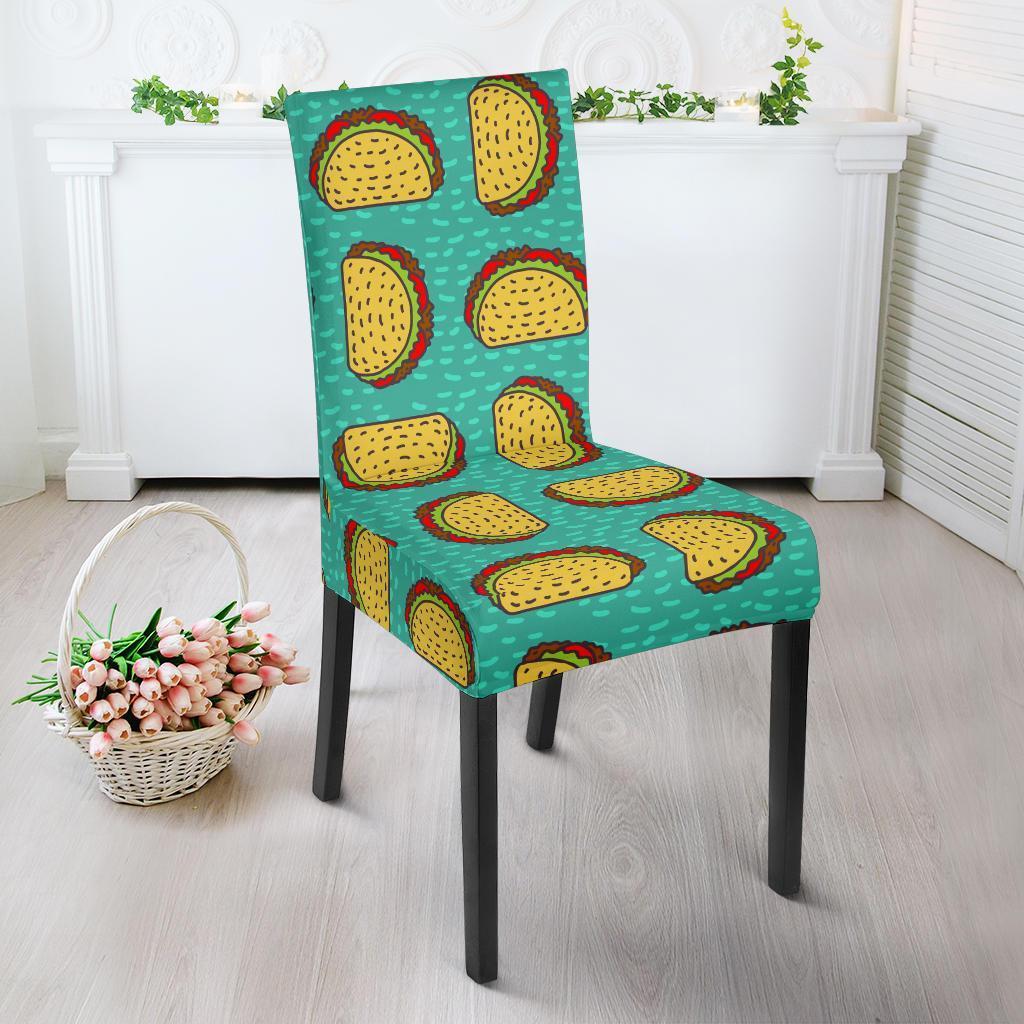 Taco Print Pattern Chair Cover-grizzshop