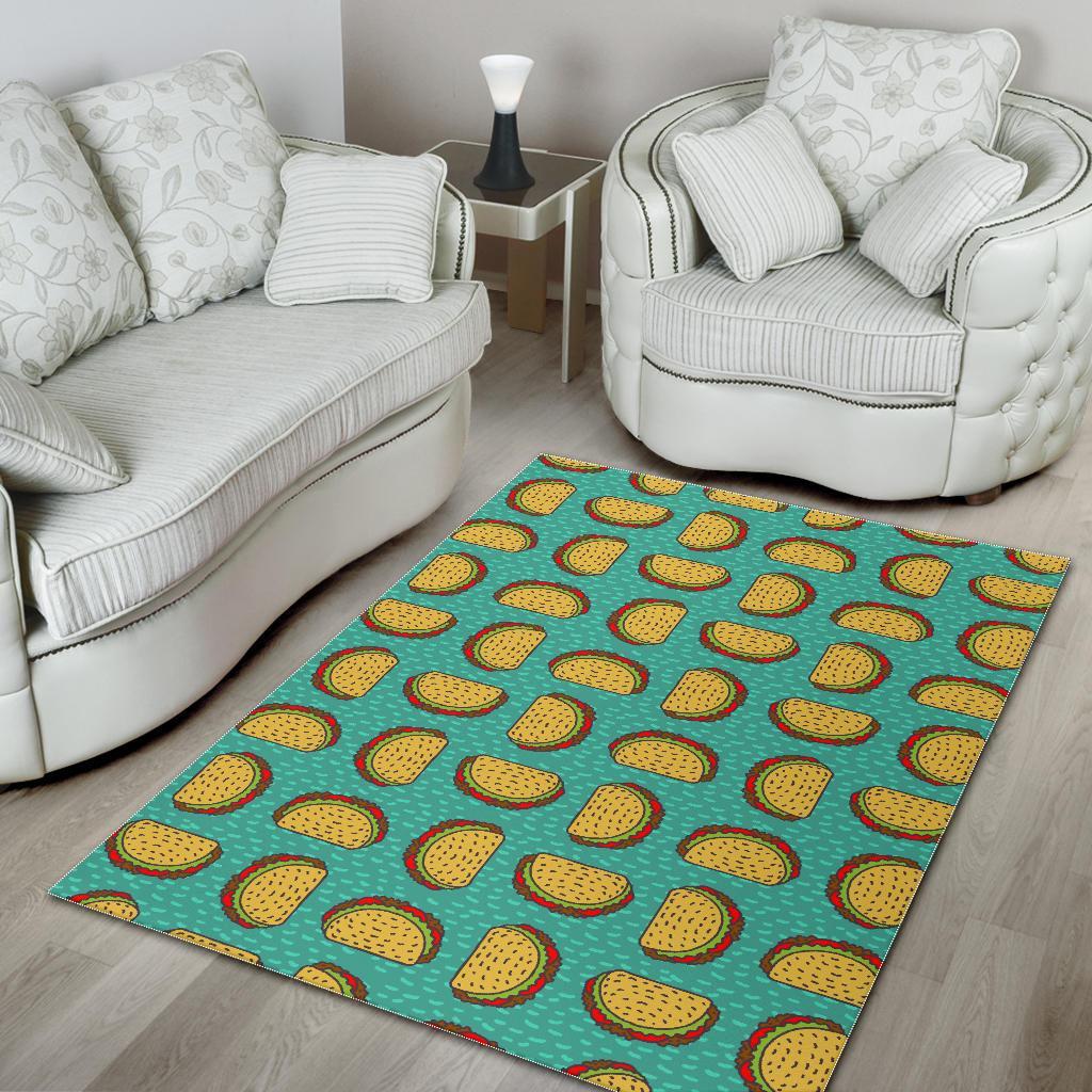 Taco Print Pattern Floor Mat-grizzshop