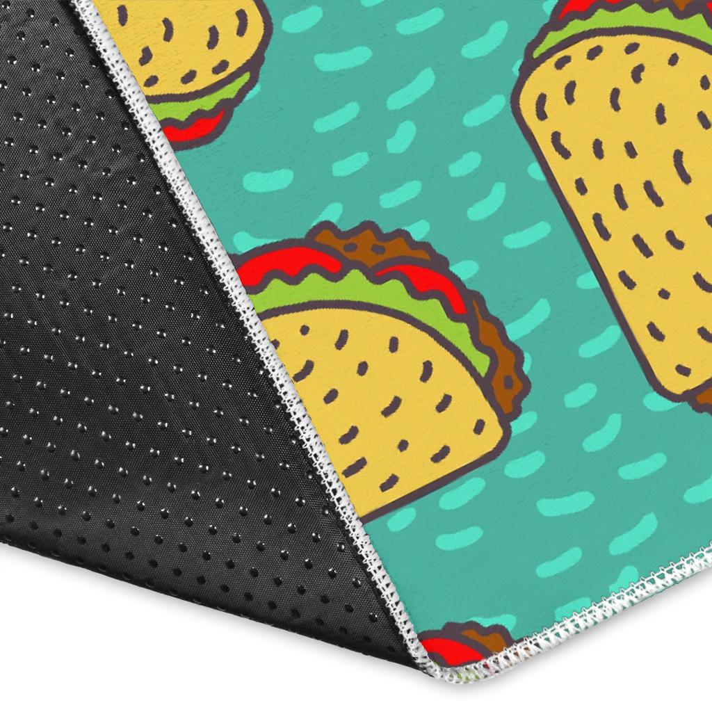 Taco Print Pattern Floor Mat-grizzshop