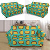 Taco Print Pattern Loveseat Cover-grizzshop