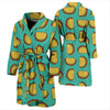 Taco Print Pattern Men Long Robe-grizzshop