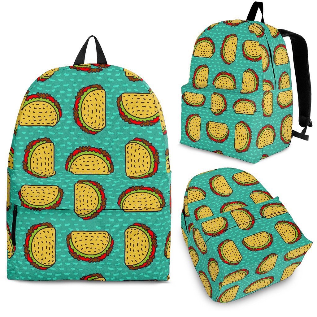 Taco Print Pattern Premium Backpack-grizzshop
