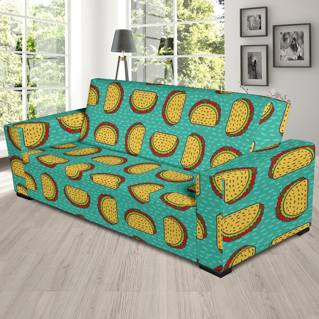 Taco Print Pattern Sofa Covers-grizzshop