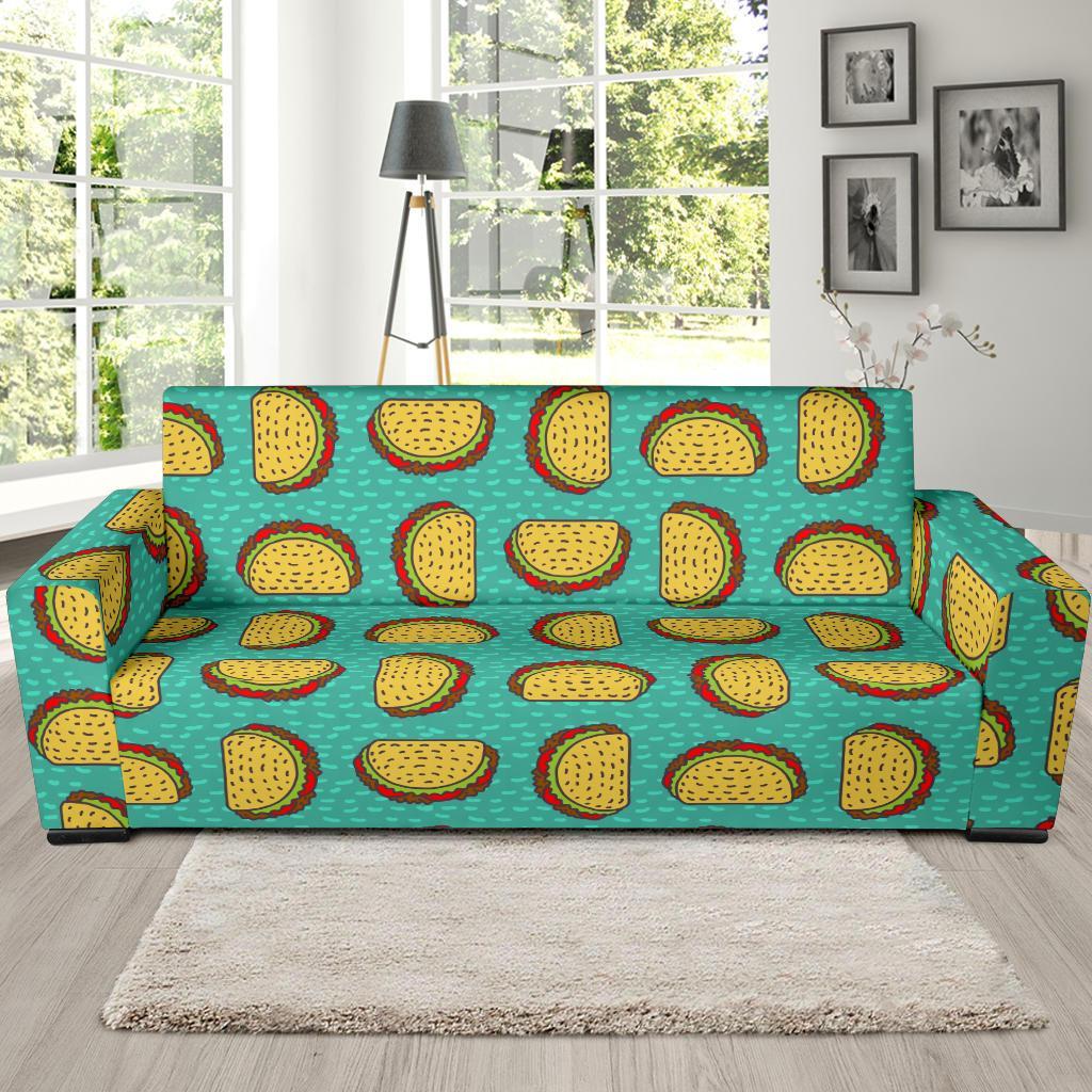 Taco Print Pattern Sofa Covers-grizzshop