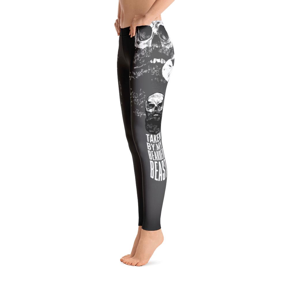 Taken by my bearded beast Women's Leggings-grizzshop