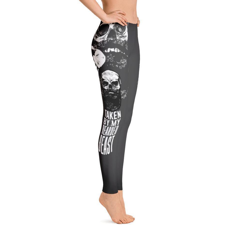 Taken by my bearded beast Women's Leggings-grizzshop