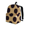 Tan And Black Polka Dot Backpack-grizzshop