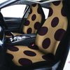 Tan And Black Polka Dot Car Seat Covers-grizzshop